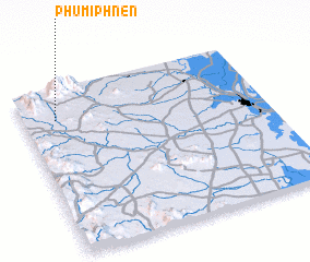 3d view of Phumĭ Phnén