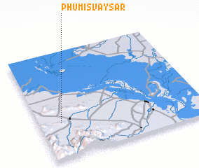 3d view of Phumĭ Svay Sâr