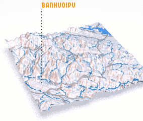 3d view of Bản Huôi Pú