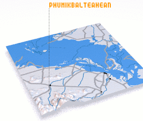 3d view of Phumĭ Kbal Téahéan