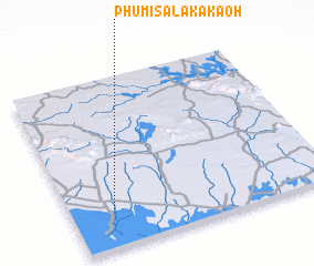 3d view of Phumĭ Sala Kâkaôh