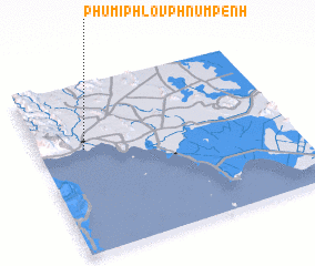 3d view of Phumĭ Phlov Phnum Pénh