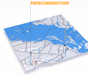 3d view of Phumĭ Châmbák Thum