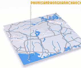 3d view of Phumĭ Sâmraông Kânhchaôch