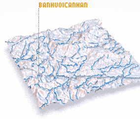 3d view of Bản Huôi Ca Nhăn