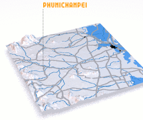 3d view of Phumĭ Châmpei