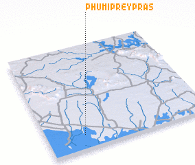 3d view of Phumĭ Prey Prás