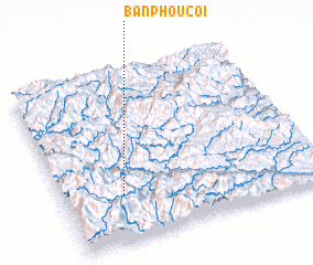 3d view of Bản Phou Côi