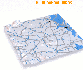 3d view of Phumĭ Dâmbok Khpós