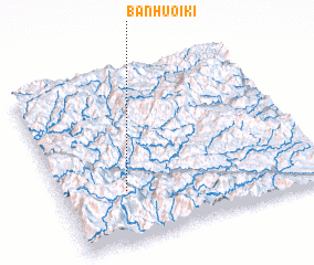 3d view of Bản Huôi Ki