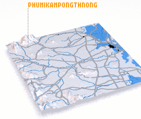 3d view of Phumĭ Kâmpóng Thnóng