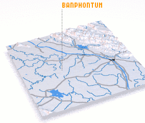 3d view of Ban Phon Tum