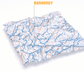 3d view of Bản Hondy