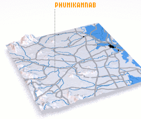 3d view of Phumĭ Kâmnáb