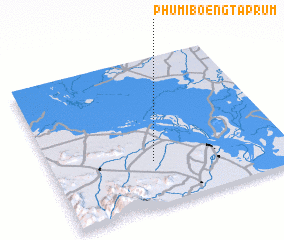 3d view of Phumĭ Bœ̆ng Ta Prŭm