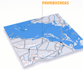 3d view of Phumĭ Bŏs Méas