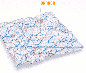 3d view of Bản Mon