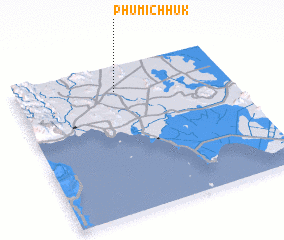 3d view of Phumĭ Chhuk