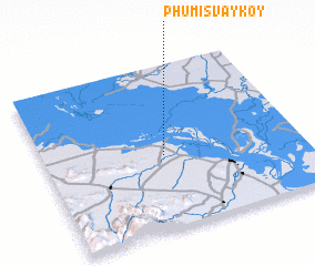 3d view of Phumĭ Svay Kôy