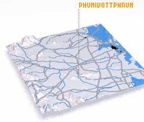 3d view of Phumĭ Vôtt Phnum