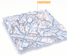 3d view of Nậm Nhàm