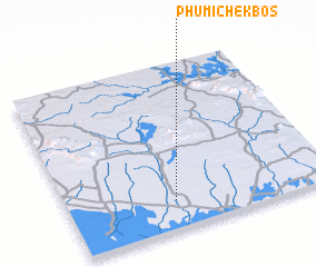 3d view of Phumĭ Chék Bŏs