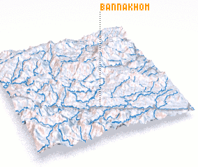 3d view of Bản Na Khom