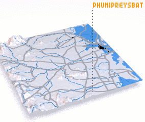 3d view of Phumĭ Prey Sbat