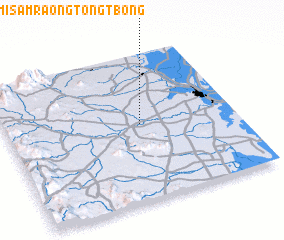 3d view of Phumĭ Sâmraông Tông Tbong