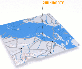 3d view of Phumĭ Don Tei