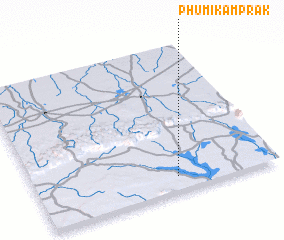 3d view of Phumĭ Kâmprăk