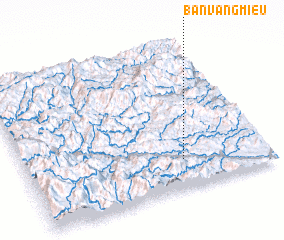 3d view of Bản Vàng Mieu