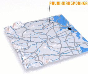 3d view of Phumĭ Krăng Pônhéa