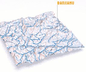 3d view of Bản Xá Mú