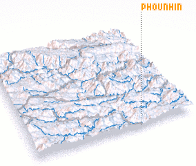 3d view of Phou Nhin