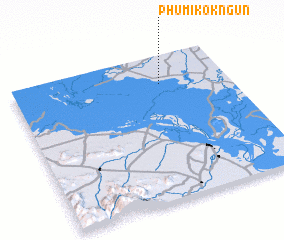 3d view of Phumĭ Kok Ngun