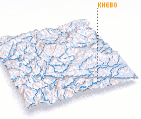 3d view of Khê Bố