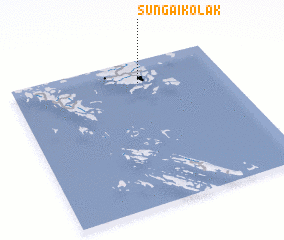 3d view of Sungai Kolak