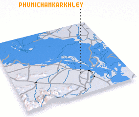 3d view of Phumĭ Châmkar Khley