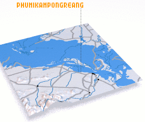 3d view of Phumĭ Kâmpóng Reăng