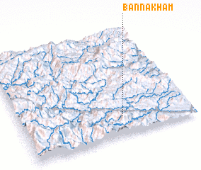 3d view of Bản Na Kham