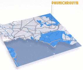 3d view of Phumĭ Chroŭy (1)