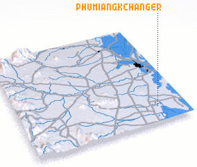 3d view of Phumĭ Ângk Châng\