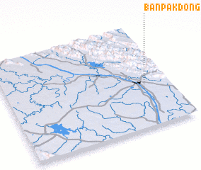 3d view of Ban Pakdông