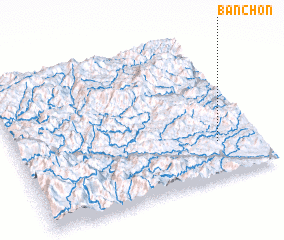 3d view of Bản Chón