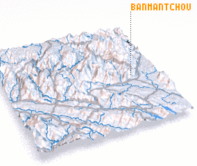 3d view of Bản Man Tchou