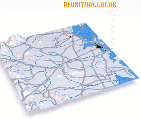 3d view of Phumĭ Tuŏl Lôlôk