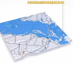 3d view of Phumĭ Kâmpóng Ba Srov