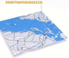 3d view of Phumĭ Trâpeăng Rœssei