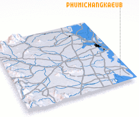 3d view of Phumĭ Chângkaeub